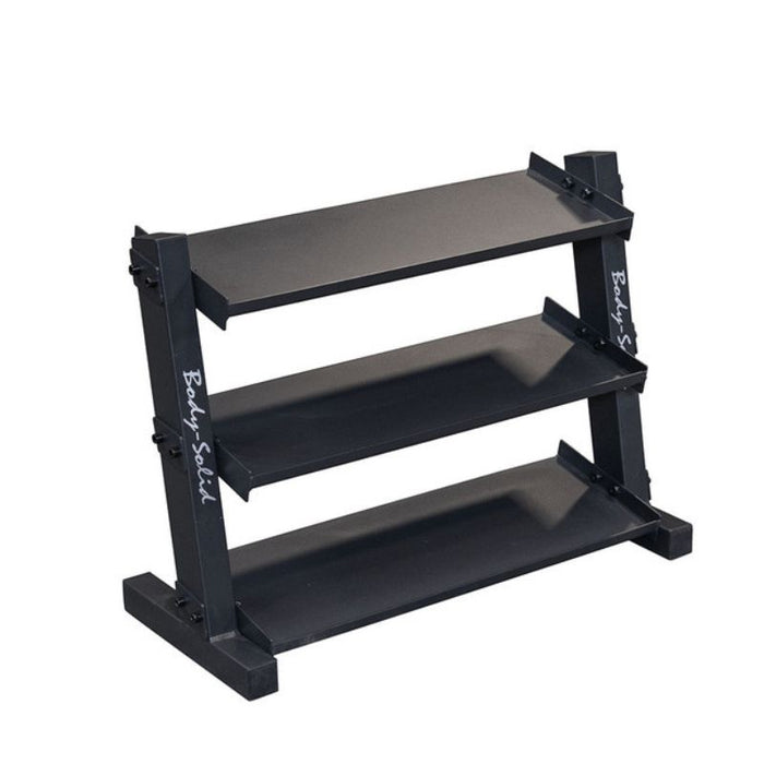 Body-Solid 3-Tier Vinyl and Neoprene Dumbbell Rack GDR34B