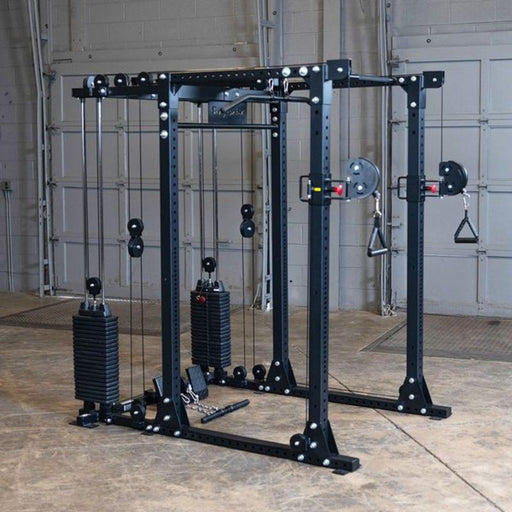 Body-Solid GPR400+GPRFTS Power Rack with Functional Trainer - Selectorized Weight Stacks
