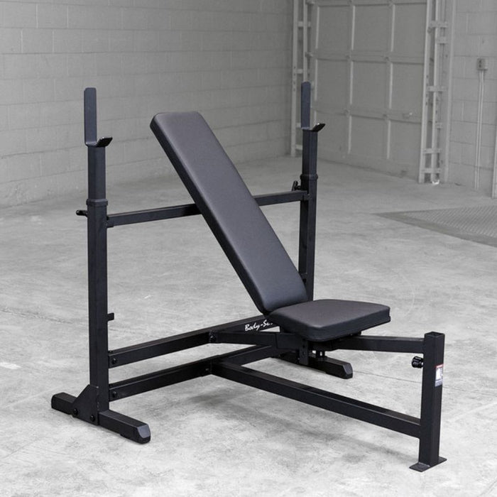 Body-Solid PowerCenter Rack Bench Combo GDIB46L black frame