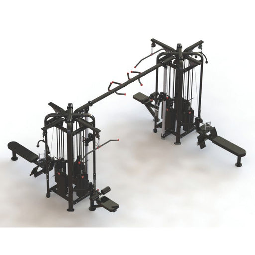 Body-Solid Pro Clubline SJG800 8-Stack Jungle Gym -Rendering