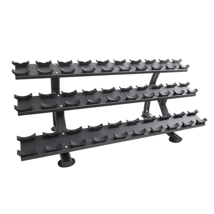 TKO Strength 7052B-BK 15 Pair Signature Dumbbell Rack