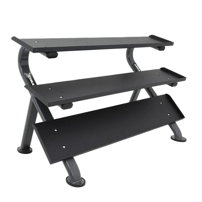 TKO Strength 3-Tier Horizontal Dumbbell Rack 890HDR-B