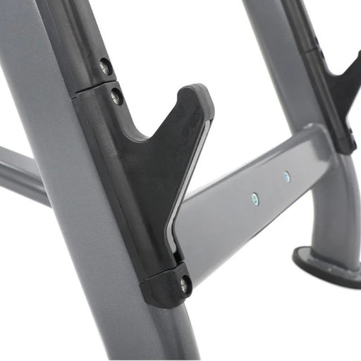 TKO Strength Preacher Curl Bench bar holder closeup