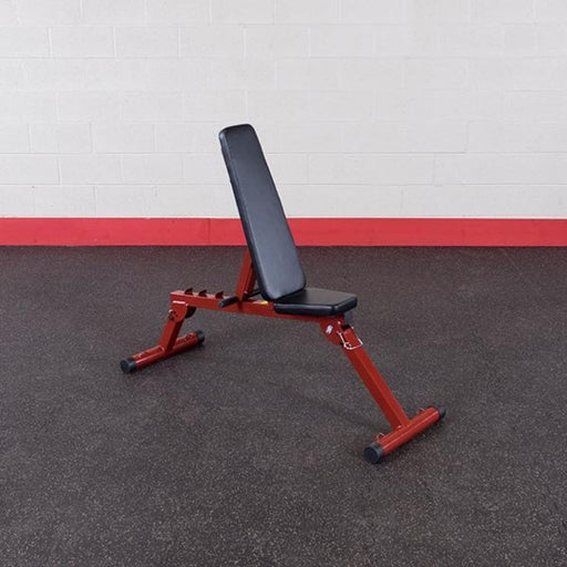 Best Fitness BFFID10 Folding Flat Incline Decline (FID) Bench Front Side View