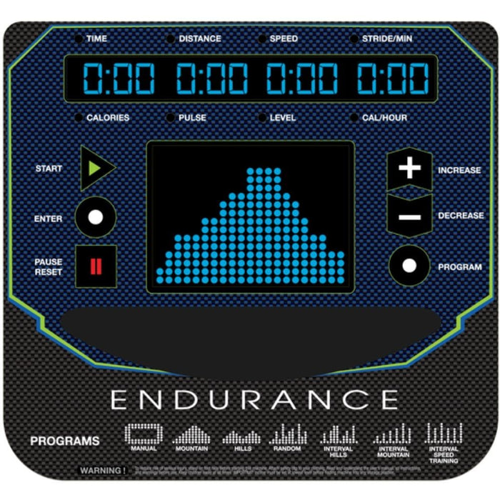 Body-Solid Endurance E5000 Center Drive Elliptical Display