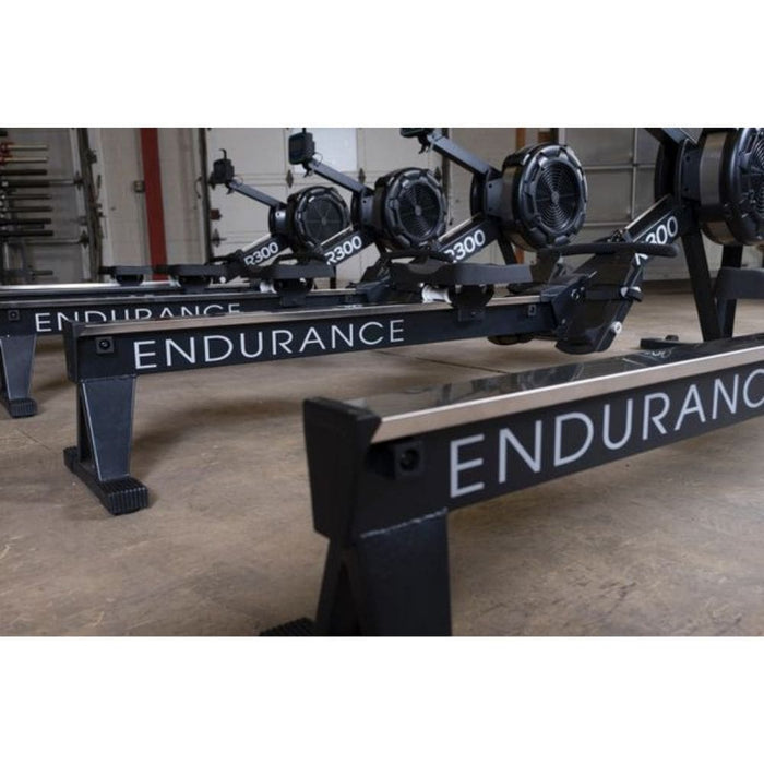Body-Solid Endurance R300 Indoor Rower Group Side View Close Up