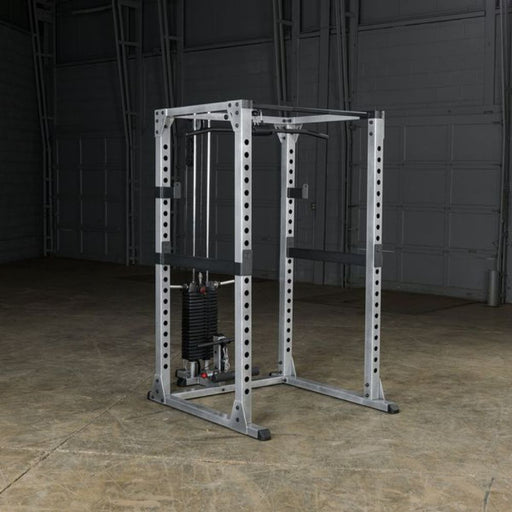 Body-Solid GLA378 Lat Pull Low Row Attachment Top Front Side View