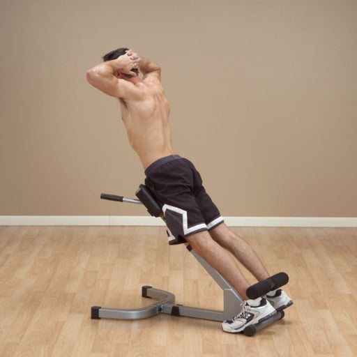 Body-Solid Powerline PHYP200X 45 Degree Back Hyperextension Exercise Figure