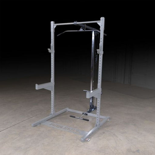 Body-Solid Powerline PLA500 Half Rack Lat Attachment 3D View Attached