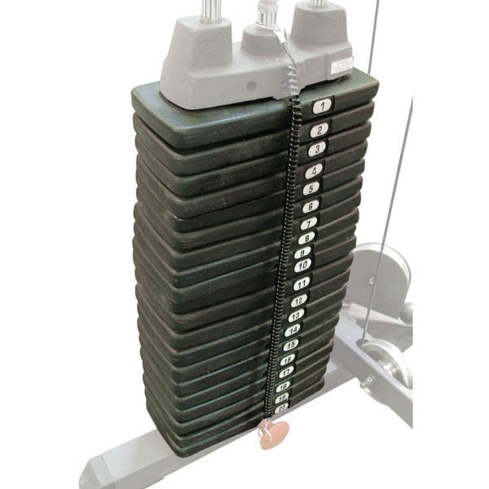 Body-Solid SP200 200lb Weight Stack 3D View