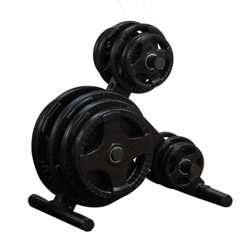 Body-Solid Tools OWT24 Olympic Plate Tree 3D View With Weights