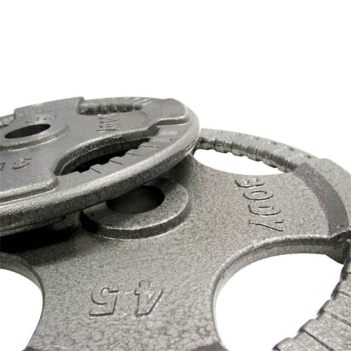 Body-Solid OPT Cast Grip Plates Close Up View