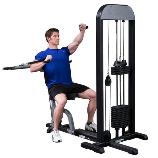 Body-Solid Pro Select GMFP-STK Functional Pressing Station Front Side View With Model