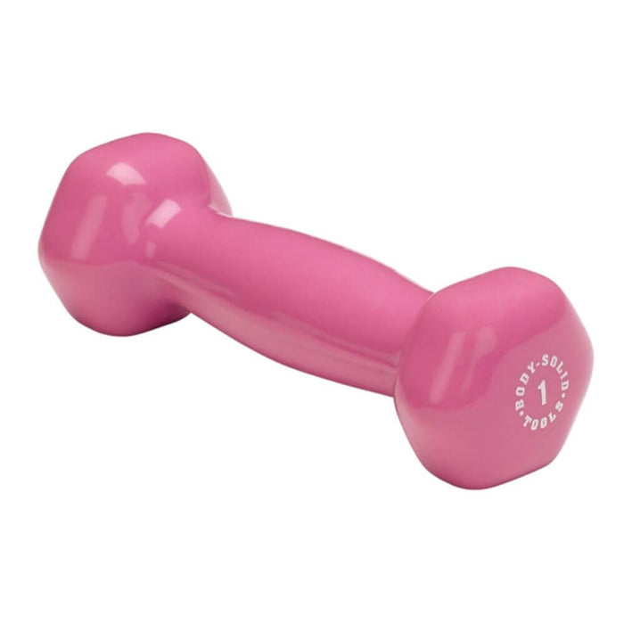 Body-Solid Tools BSTVD Vinyl Dumbbells 1 lb