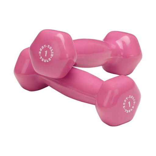 Body-Solid Tools BSTVD Vinyl Dumbbells 1 lb Pair