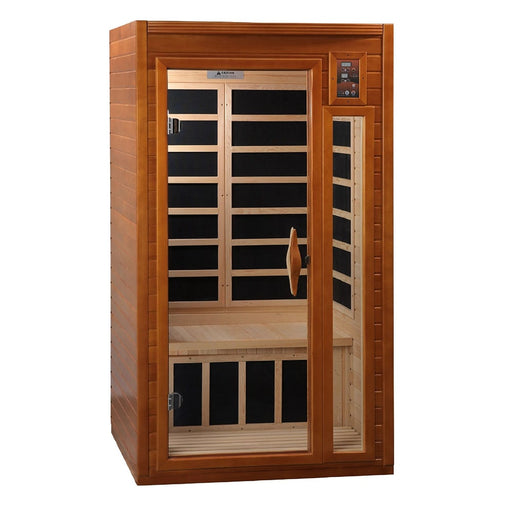 Dynamic Saunas Barcelona Elite 1-2-person Ultra Low  EMF Far Infrared Sauna DYN-6106-01 Elite  Front View