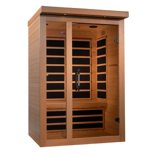 Dynamic Saunas DYN-6215-02 Llumeneres 2 Person Ultra Low EMF FAR Infrared Sauna Facing Right