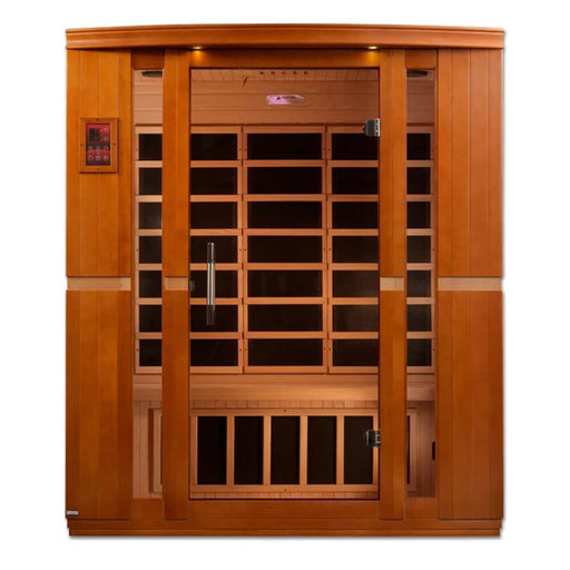 Dynamic Saunas DYN-6306-01 Bellagio Dynamic Low EMF Far Infrared Sauna Front View Closed