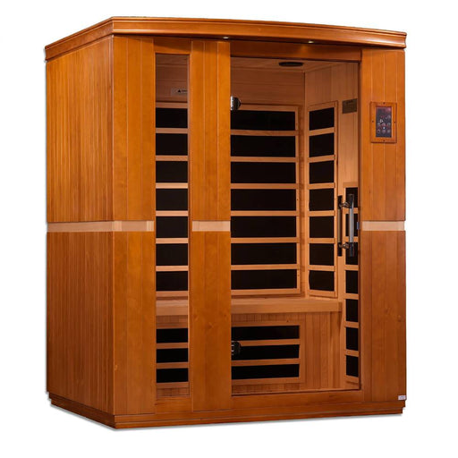 Dynamic Saunas DYN-6336-01 Lugano Dynamic Low EMF Far Infrared Sauna Facing Right