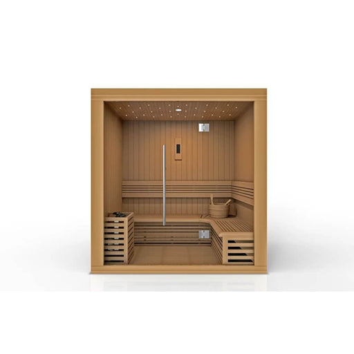 Golden Designs Copenhagen Steam Sauna GDI-7389-01 Front View With Lamp
