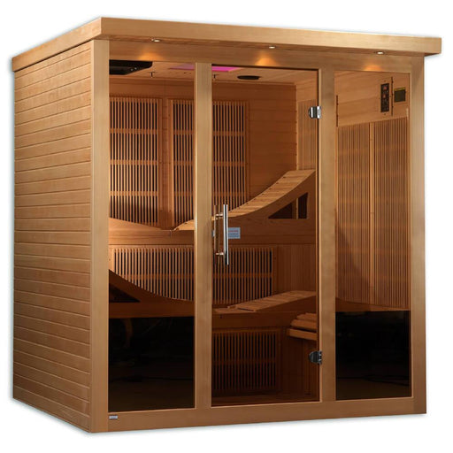 Golden Designs Monaco Near Zero EMF Far Infrared Sauna GDI-6996-01 Facing Right