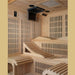 Golden Designs Monaco Near Zero EMF Far Infrared Sauna GDI-6996-01 Top Side Inside View