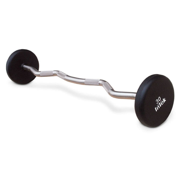 Intek Strength Armor Series Solid Urethane Curl Bars 20-110lbs Set 3D View