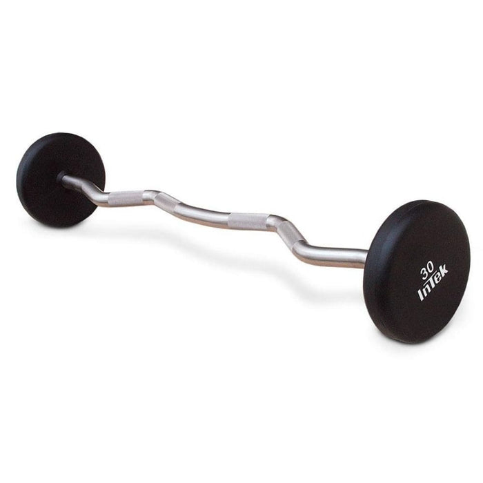 Intek Strength Armor Series Solid Urethane Curl Bars 3D View