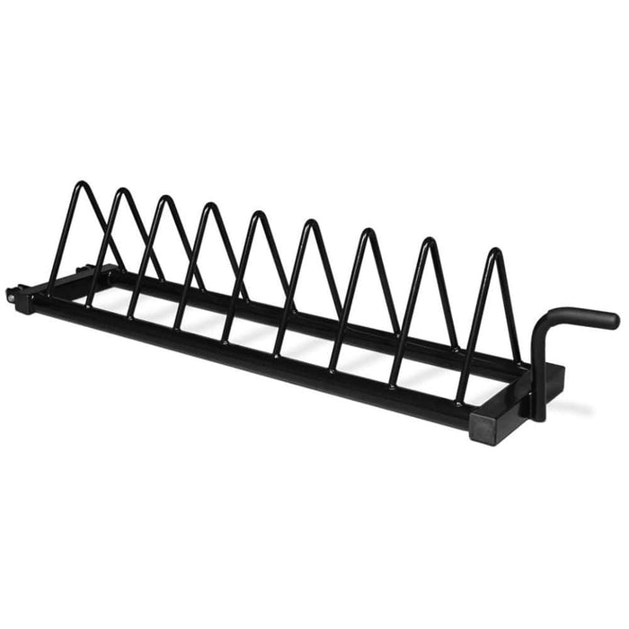 Intek Strength Horizontal Bumper Plate Rack Holds Eight Pairs 3D View