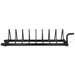 Intek Strength Horizontal Bumper Plate Rack Holds Eight Pairs Front View