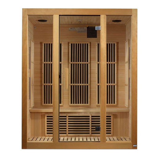 Maxxus MX-J306-01 Bellevue 3 Person Low EMF FAR Infrared Sauna Front View