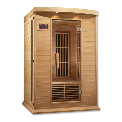 Maxxus MX-K206-01 Low EMF FAR Infrared Carbon Canadian Hemlock Sauna Facing Right