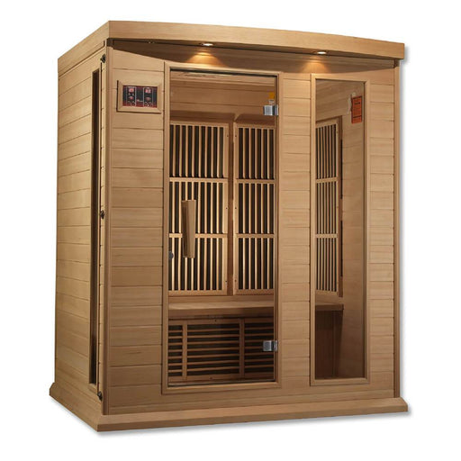 Maxxus MX-K306-01 Low EMF FAR Infrared Carbon Canadian Hemlock Sauna Facing Right
