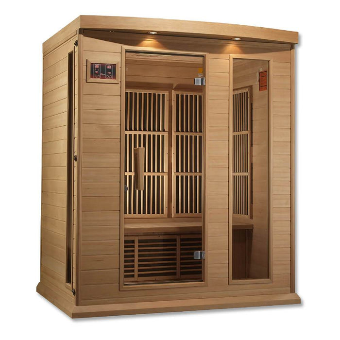 Maxxus MX-K306-01 Low EMF FAR Infrared Carbon Canadian Hemlock Sauna Facing Right