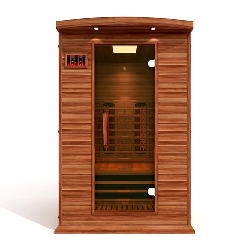 Maxxus MX-M206-01-FS CED 2 Person Full Spectrum Infrared Sauna Front View