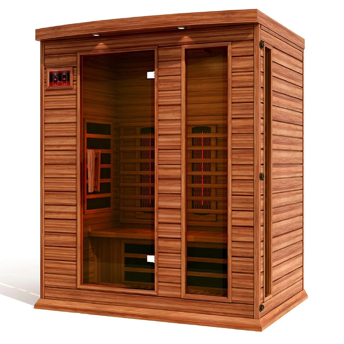 Maxxus MX-M306-01-FS CED 3 Person Full Spectrum Infrared Sauna Facing Left
