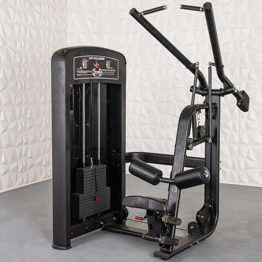 Muscle D Fitness MDE-03 Elite Line Lat Pulldown All Black