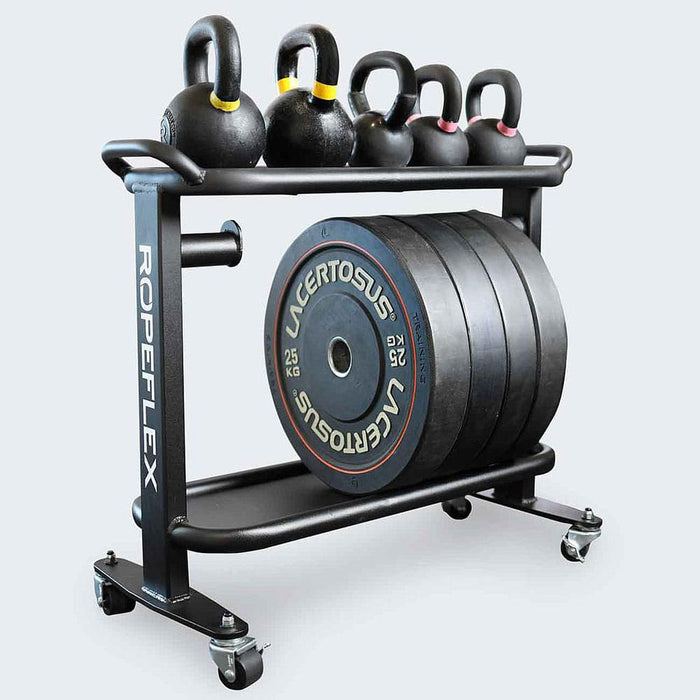 Ropeflex RXS2 2 Shelf Storage Cart 3D View