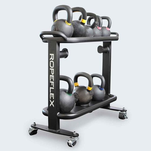 Ropeflex RXS2 2 Shelf Storage Cart Top Side View