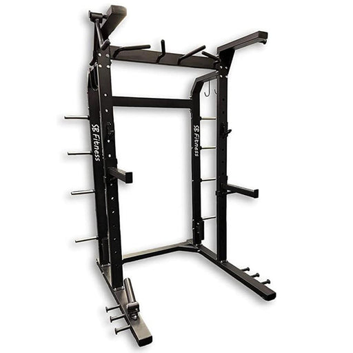 SB Fitness Half Rack Front Side View