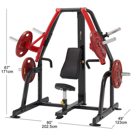 Steelflex PSDP Decline Chest Press Machine Dimensions