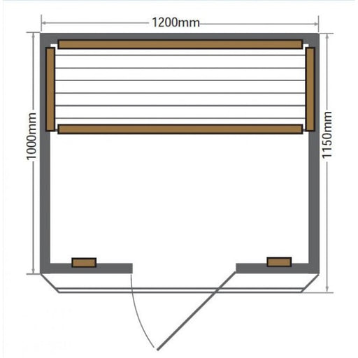 SunRay HL200C Evansport Dimensions