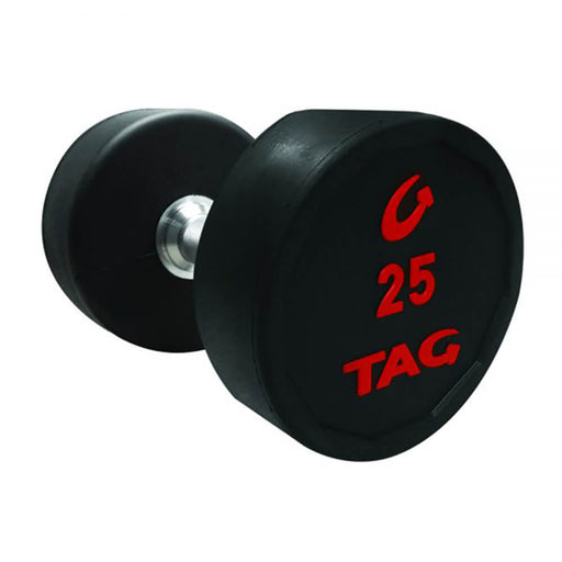 TAG 5-50lb Rubber Dumbbell Set 3D View