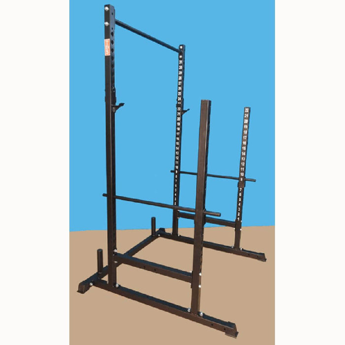 TDS H-92550B Power, Squat & Open Rack Station (Black) 3D View
