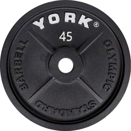 York Barbell 2 Inch Cast Iron Olympic Plates - 45lb Plate