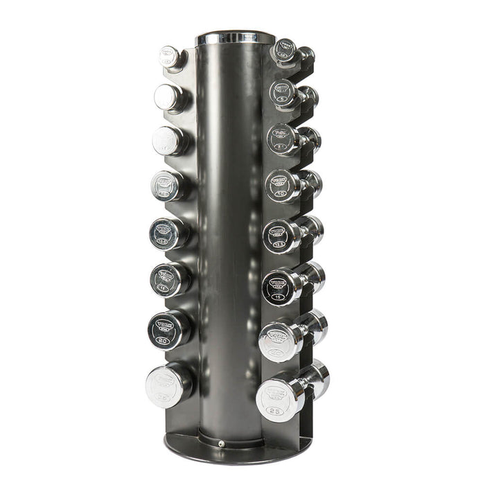 York Barbell Chrome Dumbbell Club Pack 3D View