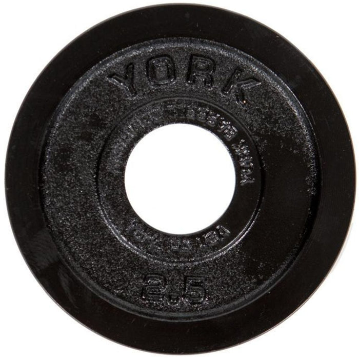 York Barbell Legacy Milled Cast Iron Plate 2.5 lbs
