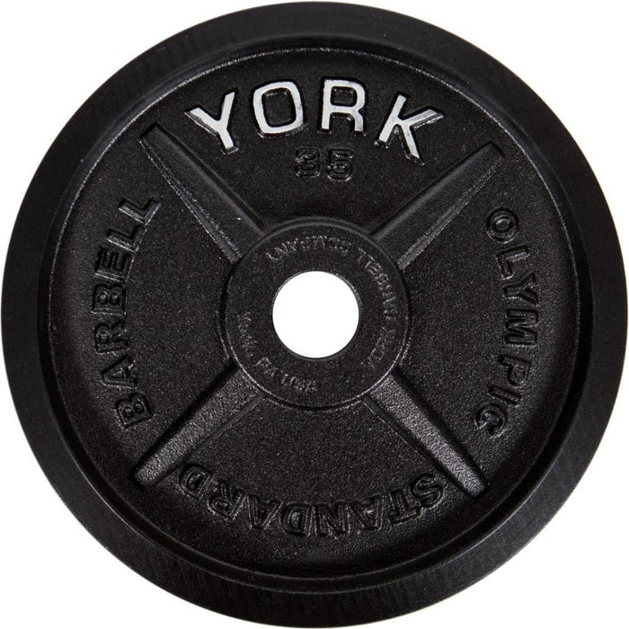York Barbell Legacy Milled Cast Iron Plate 35 lbs