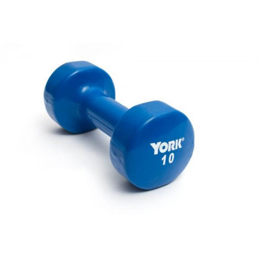 York Barbell 15000 Multi-Color Vinyl Fitbells Blue