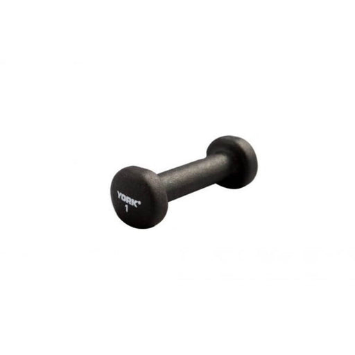 York Barbell 15601 Black Neoprene Hexagon Fitbells 1